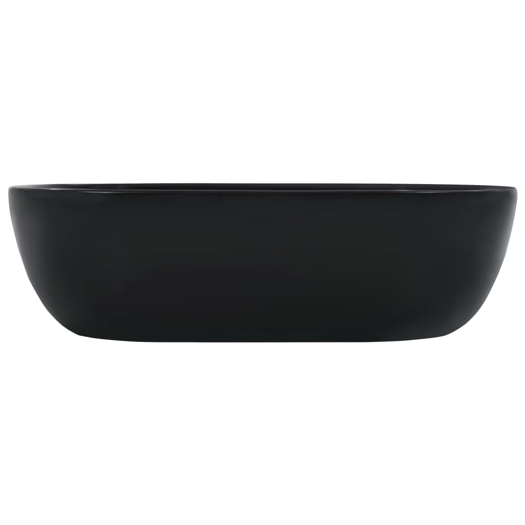 Wash Basin 45.5x32x13 cm Ceramic Black