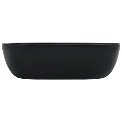 Wash Basin 45.5x32x13 cm Ceramic Black