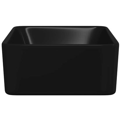 Wash Basin 40x30x13 cm Ceramic Black