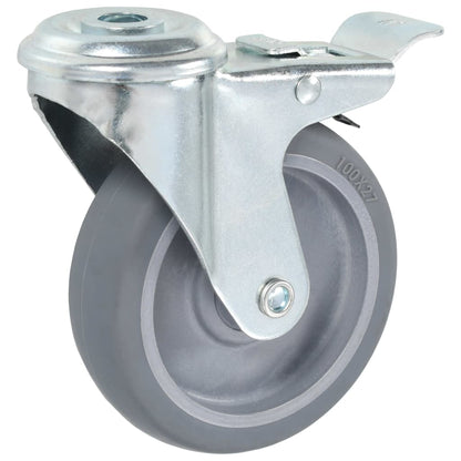 Bolt Hole Swivel Casters 4 pcs 100 mm