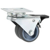Twin-wheel Swivel Casters with Double Brakes 4 pcs 50 mm