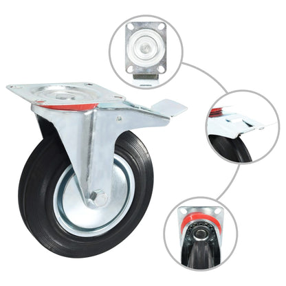 Swivel Casters 4 pcs 200 mm