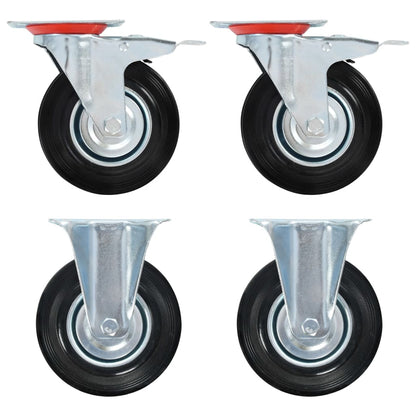 Casters 4 pcs 125 mm