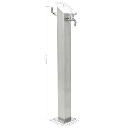 Water Column | Silver | Stainless Steel 304 | Garden Water Column