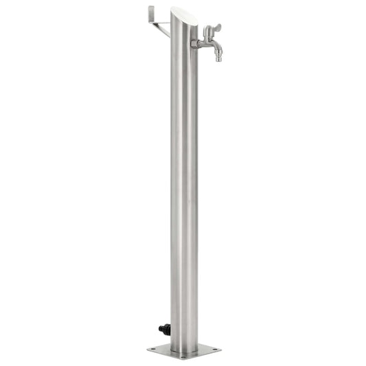 Water Column | Silver | Stainless Steel | 95 cm tall | Durable