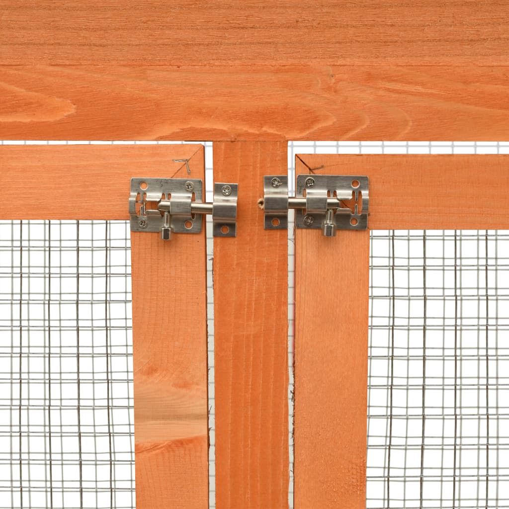 Bird Cage Brown and Green Pinewood, Polyester Large Bird Cage