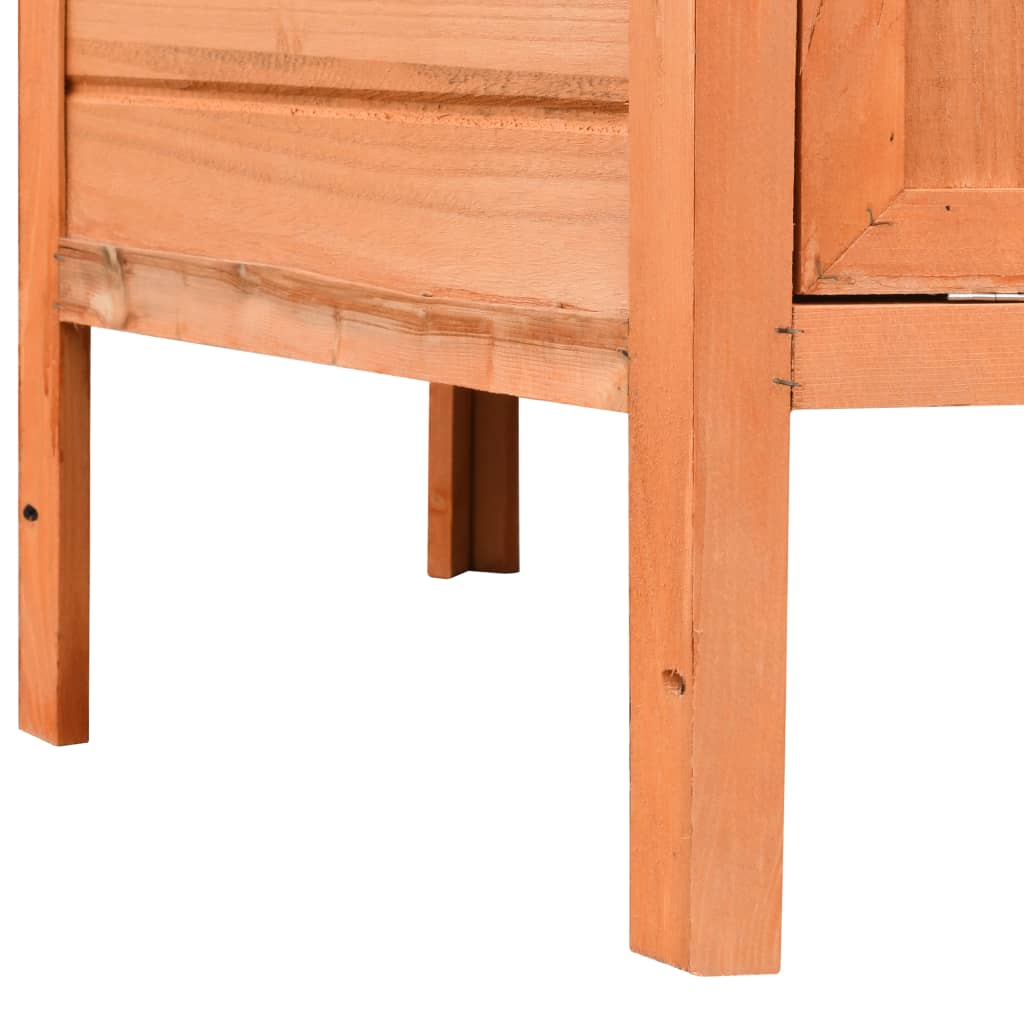 Chicken Cage Solid Pine & Fir Wood 49.6"x46.1"x49.2