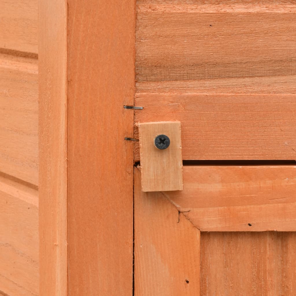 Chicken Cage Solid Pine & Fir Wood 49.6"x46.1"x49.2
