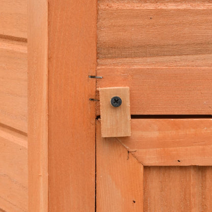 Chicken Cage Solid Pine & Fir Wood 49.6"x46.1"x49.2