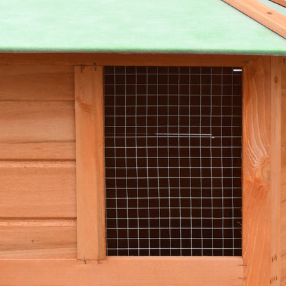 Chicken Cage Solid Pine & Fir Wood 49.6"x46.1"x49.2