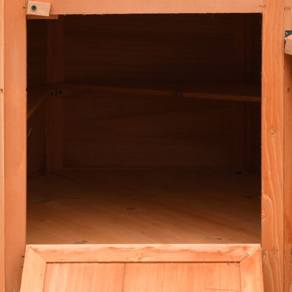 Chicken Cage Solid Pine & Fir Wood 49.6"x46.1"x49.2