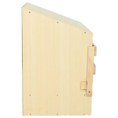 Chicken Laying Nest 3 Compartments 93x40x65 cm Solid Pine Wood