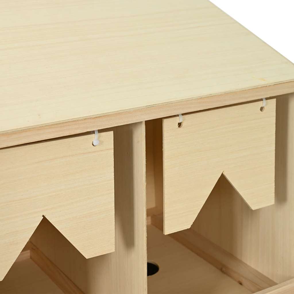 Chicken Laying Nest 3 Compartments 93x40x65 cm Solid Pine Wood
