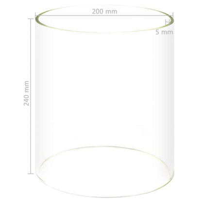 Glass Cylinder for Hot Dog Warmer 200x240 mm