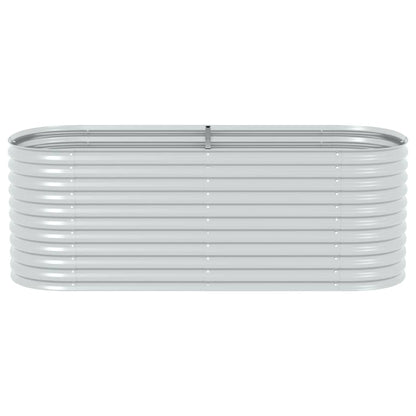 Garden Raised Bed Silver Galvanized steel Large Durable
