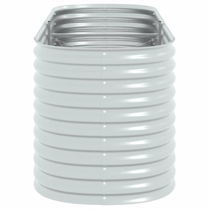 Garden Raised Bed Silver Galvanized steel Large Durable