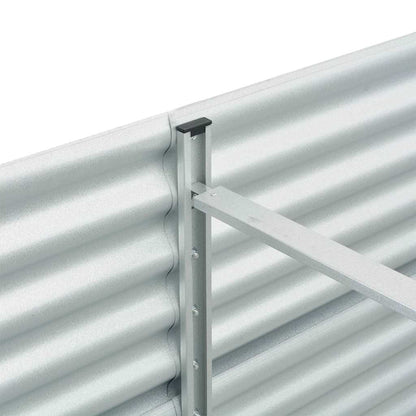 Garden Raised Bed Silver Galvanized steel Large Durable