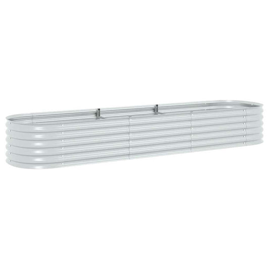 Garden Raised Bed | Silver | Galvanised Steel | Large | Durable