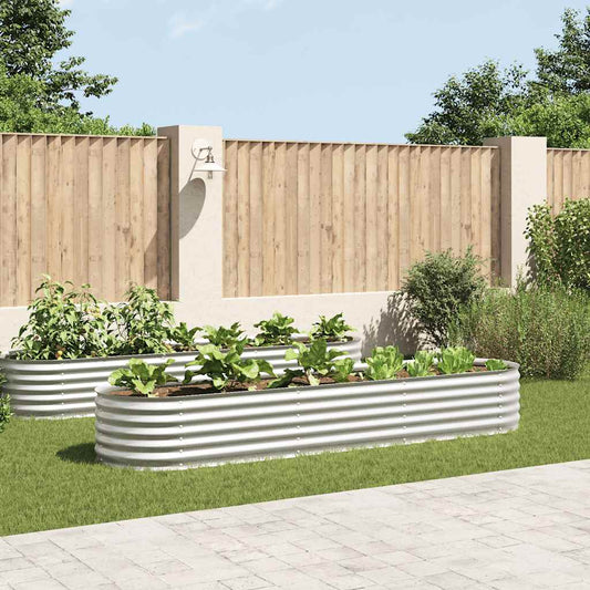 Garden Raised Bed | Silver | Galvanised Steel | Large | Durable