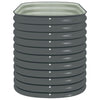 Garden Raised Bed 160x80x81 cm Galvanised Steel Grey