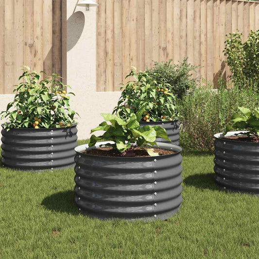 Garden Raised Bed | Grey | Galvanised steel | Medium | Durable