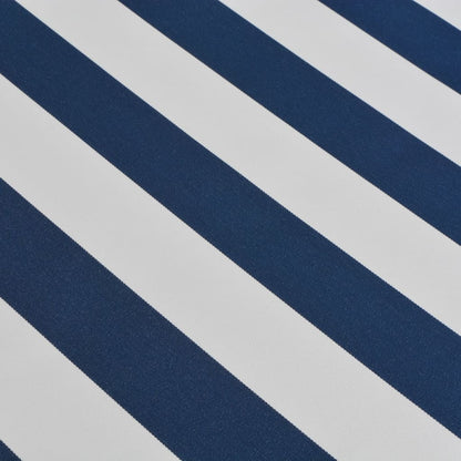 Folding Awning Manual Operated 400 cm Blue/White
