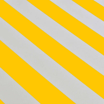 Folding Awning Manual Operated 400 cm Yellow/White