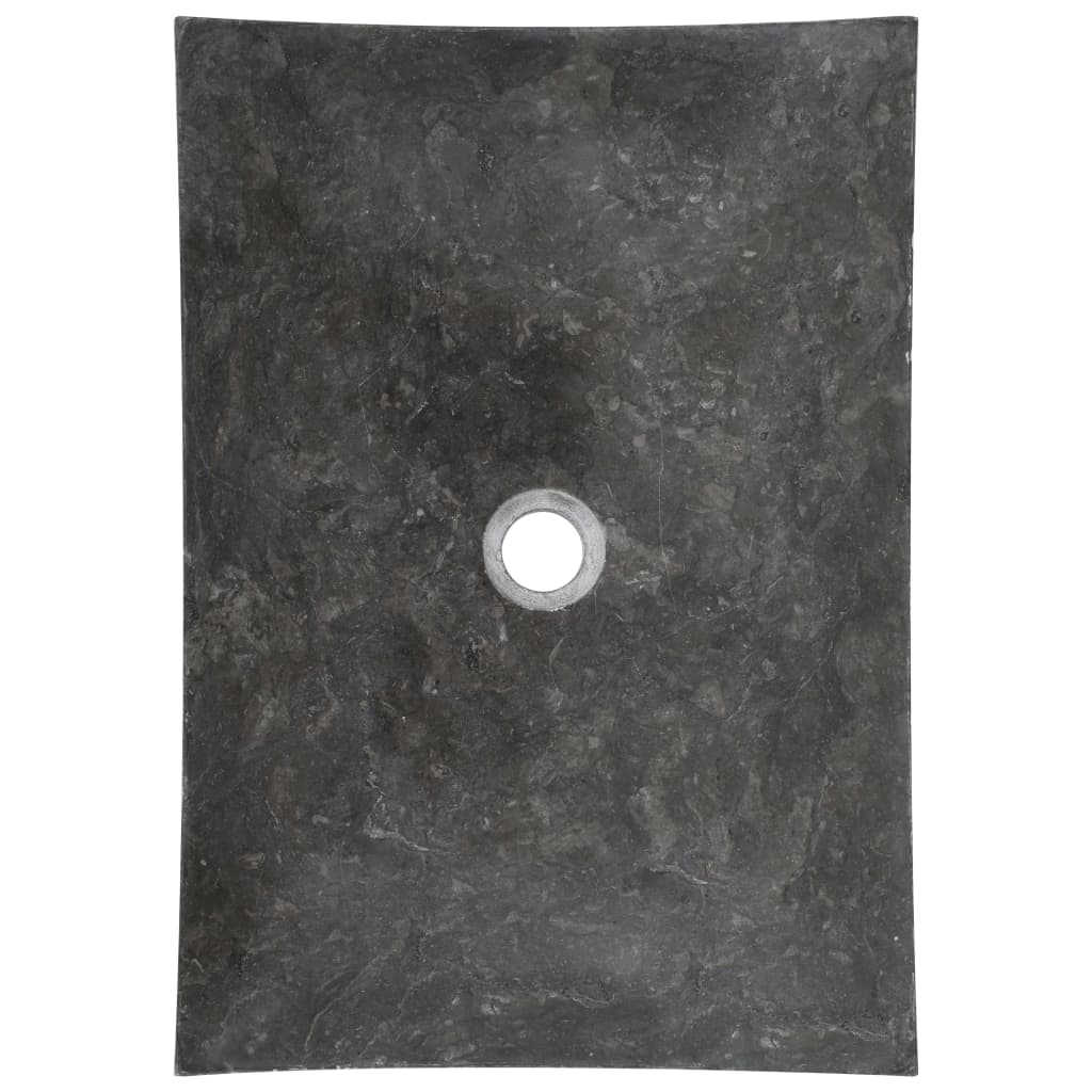 Sink 50x35x12 cm Marble Black