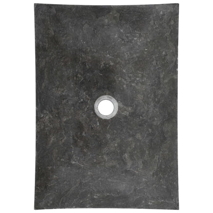 Sink 50x35x12 cm Marble Black
