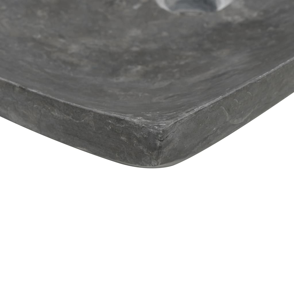 Sink 50x35x12 cm Marble Black