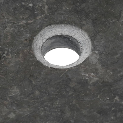 Sink 50x35x12 cm Marble Black