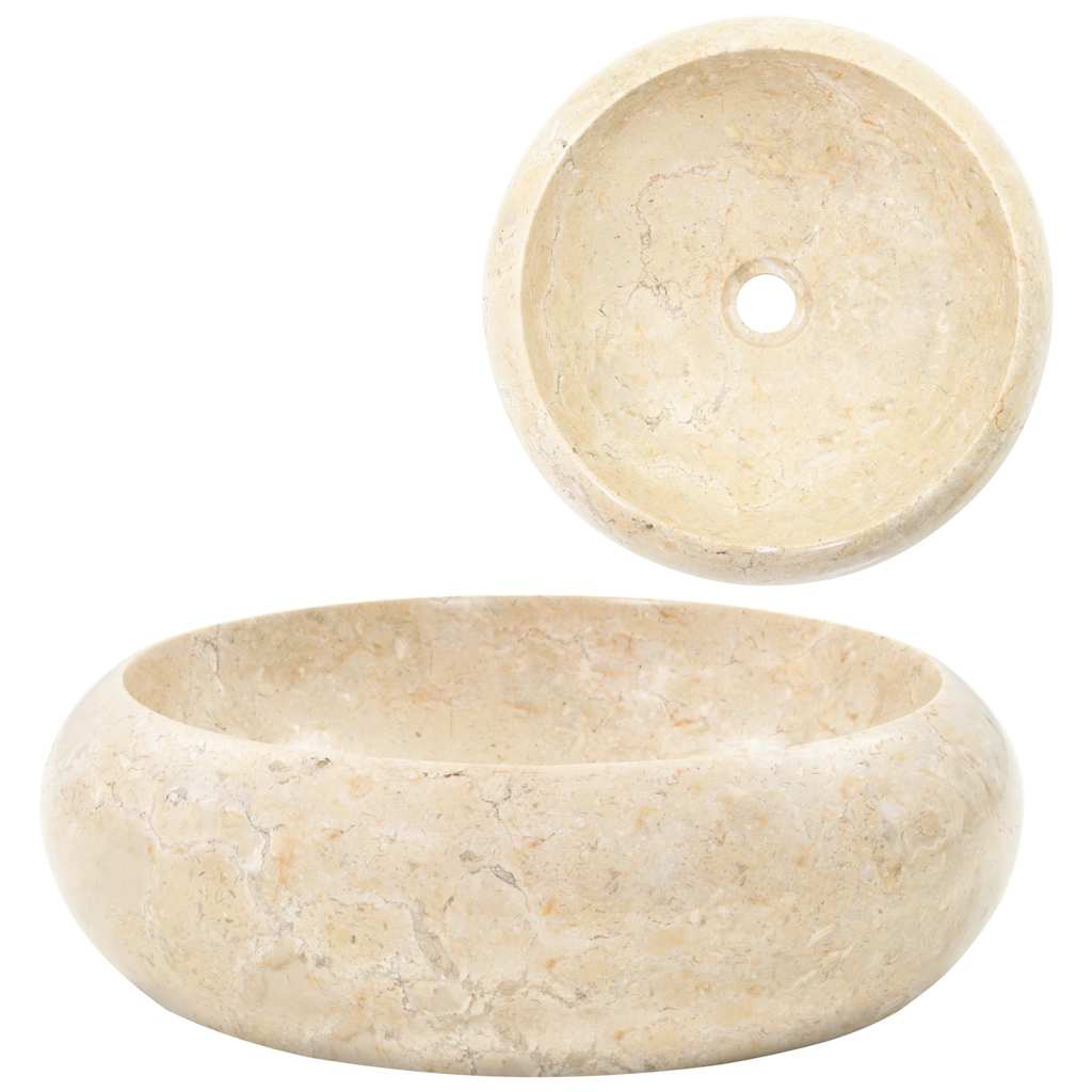 Sink 40x12 cm Marble Cream