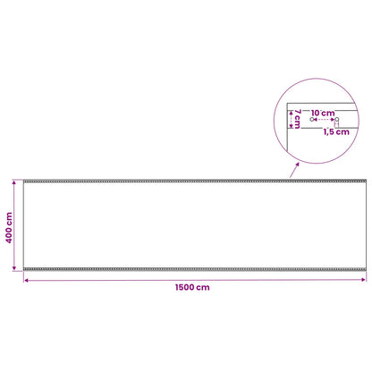 45566 vidaXL Leno Tarpaulin 260 g/m² 4x15 m White