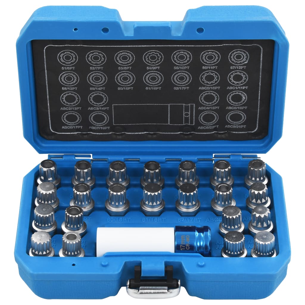 23 Piece Rim Lock Socket Set for VAG