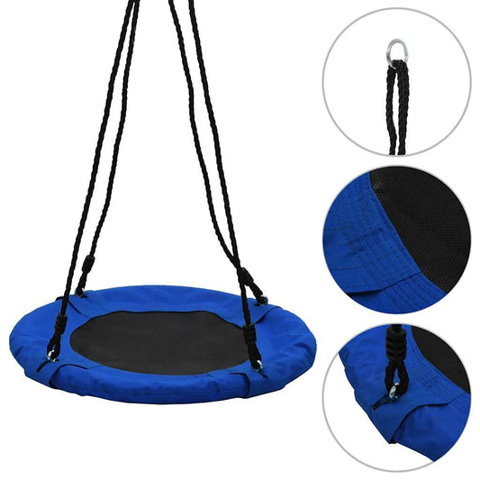 Swing | Blue | Oxford fabric, PP mat, PE rope | 60 cm diameter