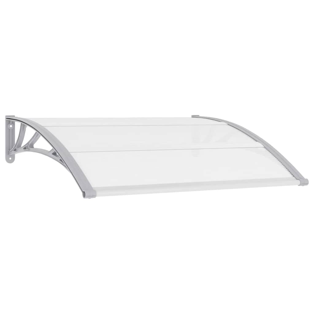 Door Canopy Grey brackets and transparent sheets