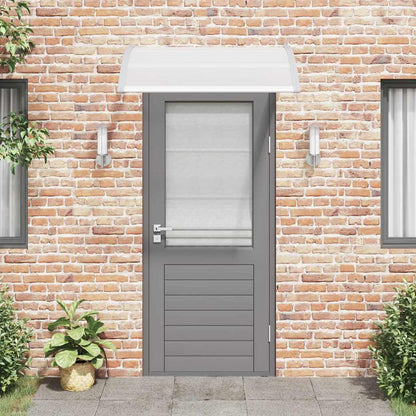 Door Canopy Grey brackets and transparent sheets