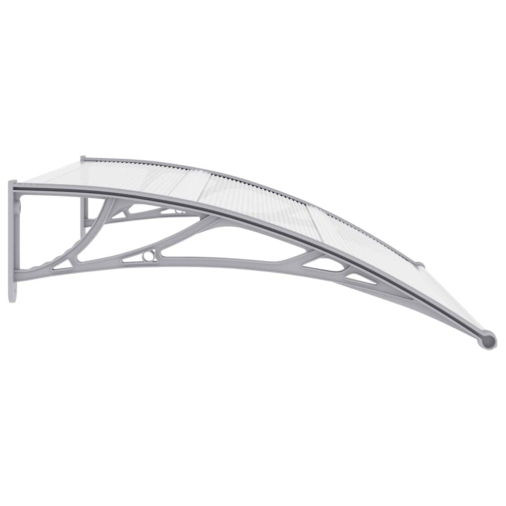 Door Canopy Grey brackets and transparent sheets