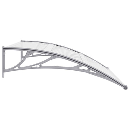 Door Canopy Grey brackets and transparent sheets