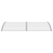Door Canopy Grey 200x100 cm PC