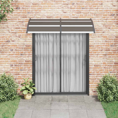 Door Canopy | Black | Polycarbonate | 200x100cm |  Durable  | Door Canopy