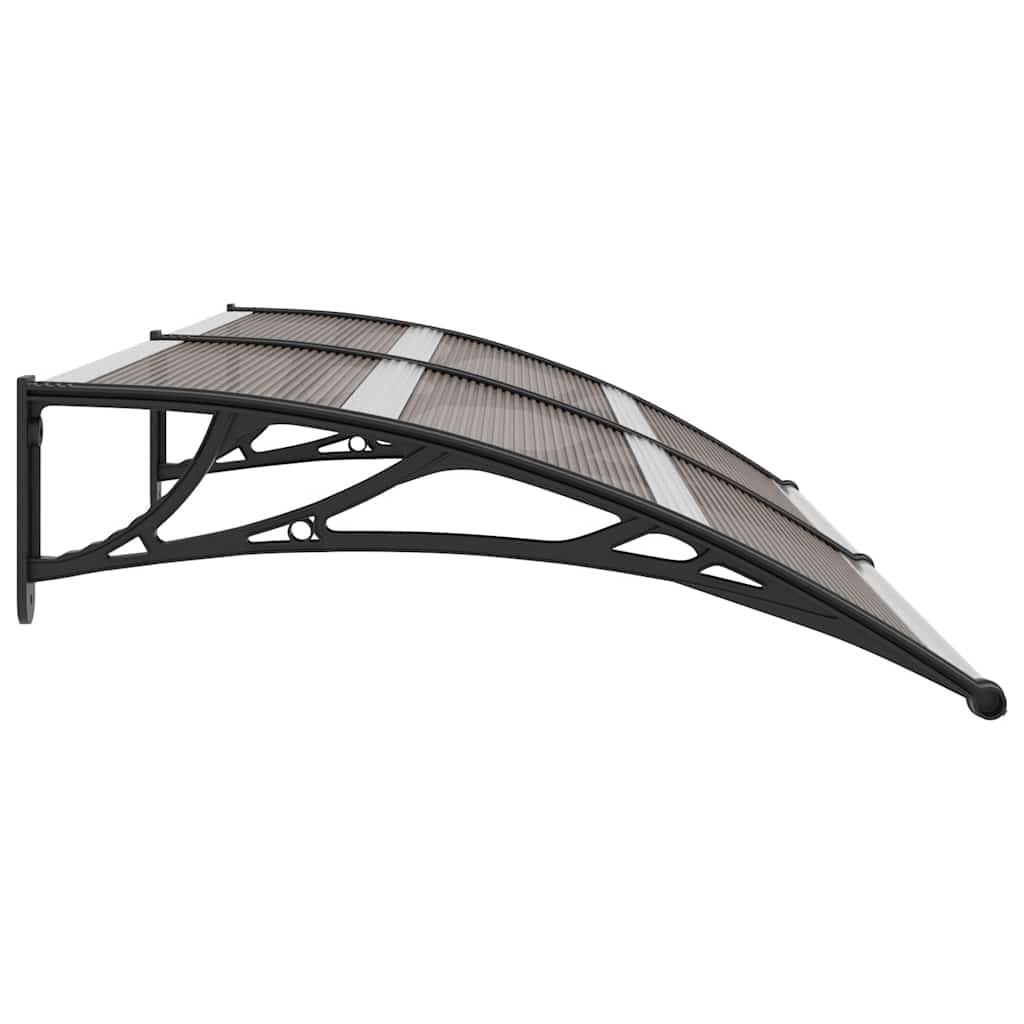 Door Canopy | Black | Polycarbonate | 200x100cm |  Durable  | Door Canopy