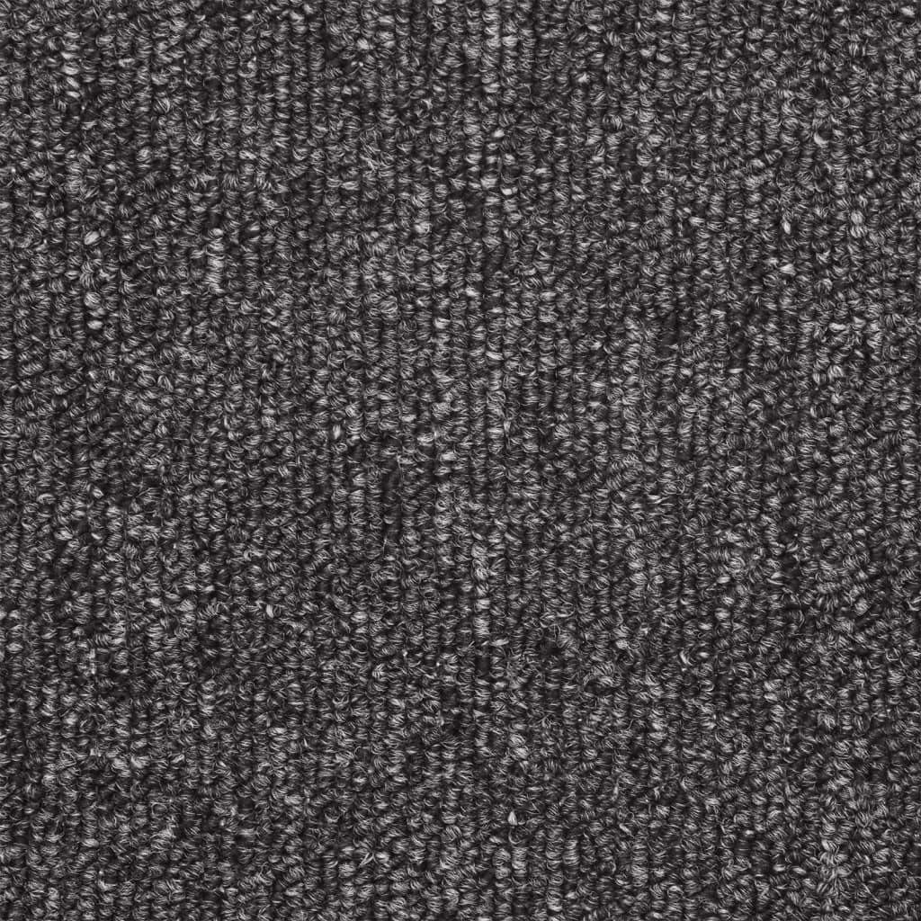 Stair Mats 15 pcs 56x17x3 cm Anthracite Half Round