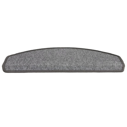 Stair Mats 15 pcs 65x24x4 cm Dark Grey Half Round Large