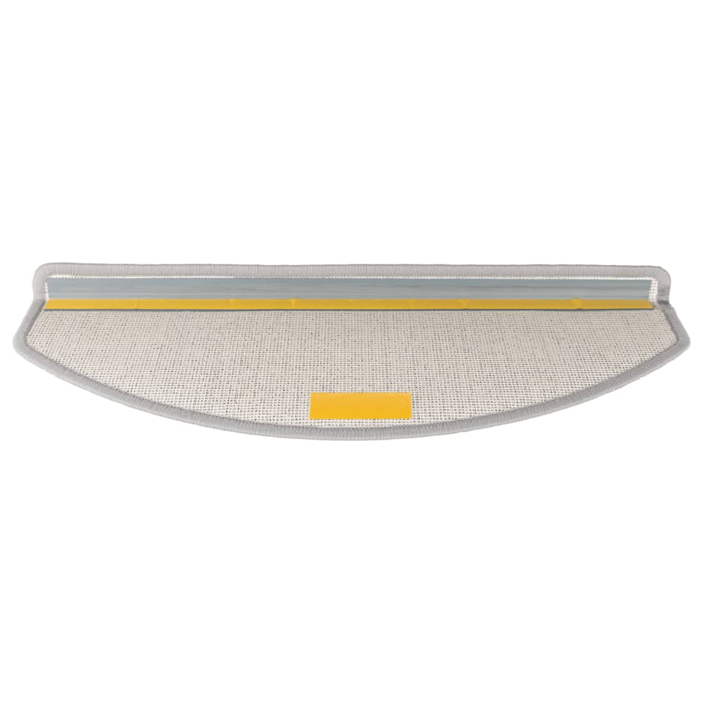 Stair Mats 15 pcs 65x24x4 cm Light Grey Half Round Large