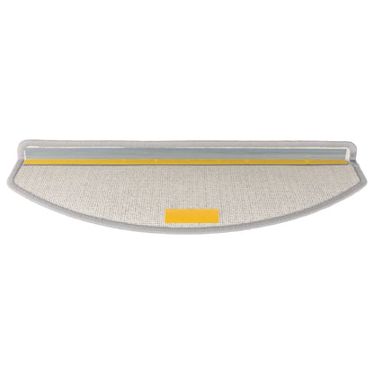 Stair Mats 15 pcs 65x24x4 cm Light Grey Half Round Large