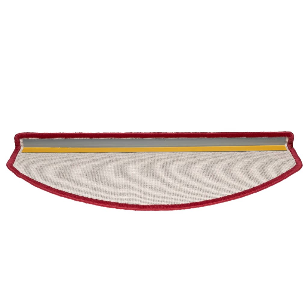 Stair mats 15 pcs 65 x 24 x 4 cm Non-Slip Red