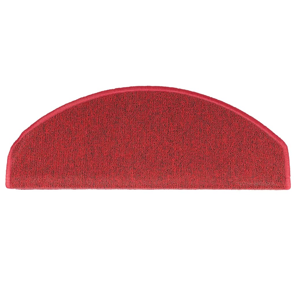 Stair mats 15 pcs 65 x 24 x 4 cm Non-Slip Red