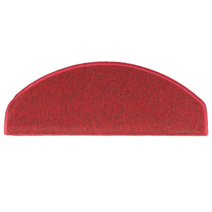 Stair mats 15 pcs 65 x 24 x 4 cm Non-Slip Red