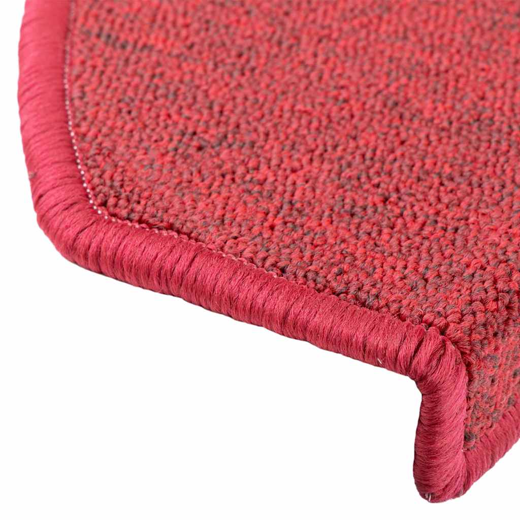 Stair mats 15 pcs 65 x 24 x 4 cm Non-Slip Red